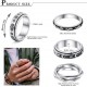 4Pcs Stainless Fidget Band Rings Spinner Rings For Women Mens Triple Interlocked Rolling Ring Celtic Stress Relieving Reduce Anxiety Size 7